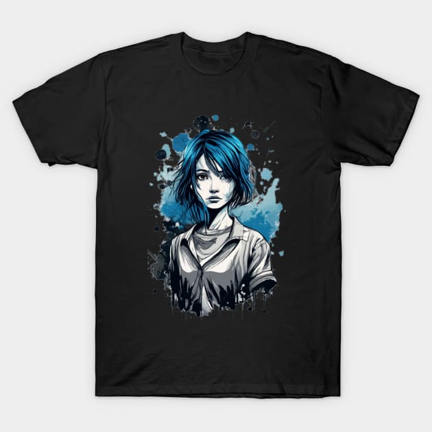 Beautyful painted anime girl T-Shirt by Bergen242